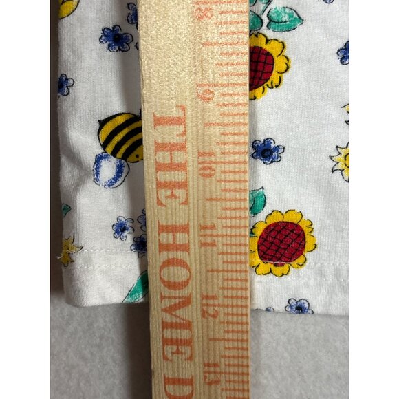 Baby T-Shirt With Cute Bees & Floral Print 12M By Pipiniko 100% Cotton - Picture 5 of 7